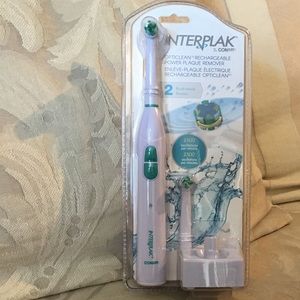 Interplak by Conair Toothbrush with 2 Brush Heads and Charger - NEW in box
